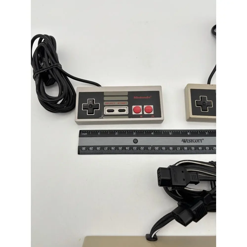Nintendo Nes Advantage Controller with 2- OEM NES-004 Nintendo Controllers Works